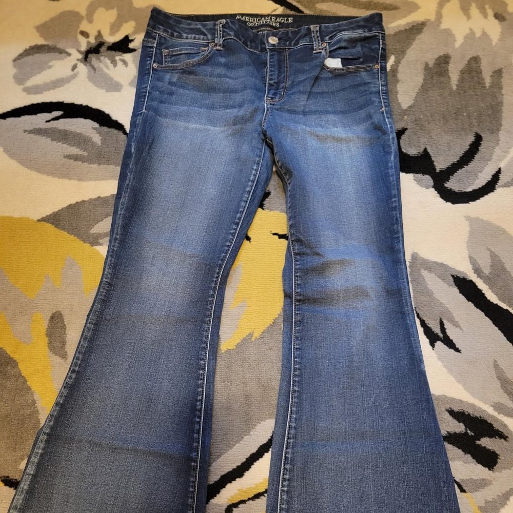 American Eagle, 14 short, faded dark blue